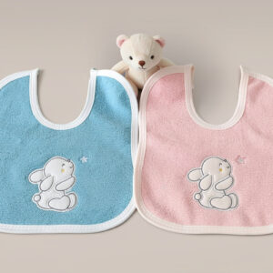 Embroidered Bunny Bib