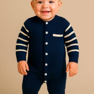 Stripes Knit Jumpsuit