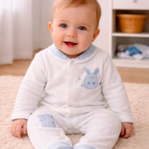 Sweet Bunny Velvet Overall