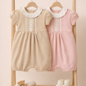 Polka Dots Bubble Romper