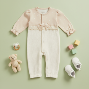 Lace&bow Cotton Overall