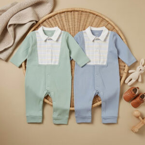 Striped Cotton Overall